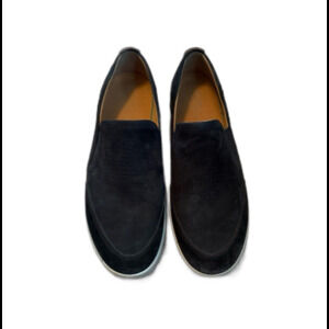 👞 Ecco Men’s Black Suede Slip-On Shoes – Size 47 (US 13–13.5)